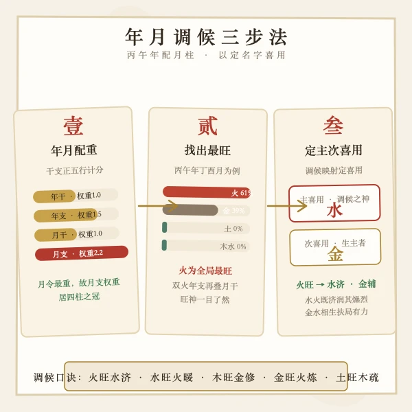 调候三步法图解